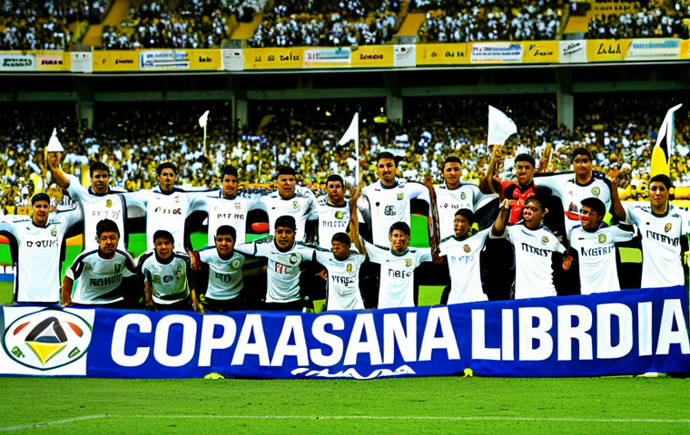 Once Caldas - Return to Glory**

"A vibrant stadium scene in Manizales, Colombia, showcasing the Once Caldas team during a crucial match. Fans are cheering enthusiastically, waving white and white flags. Focus on the intensity and passion of the game. Dayro Moreno is featured prominently in action. Include the words 'Blanco-Blanco' subtly within the image, perhaps on a banner. Capture the spirit of their 2004 Copa Libertadores win. Safe for work, appropriate content, fully clothed players, professional soccer image, perfect anatomy, natural proportions, family-friendly."

**
