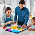 콜롬비아에서 개최되는 국제 행사 - **Prompt:** A bright and engaging scene showing a diverse group of adults and children (all wearing ...